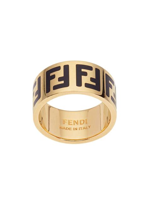 rose gold fendi ring|fendi ring size guide.